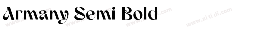 Armany Semi Bold字体转换